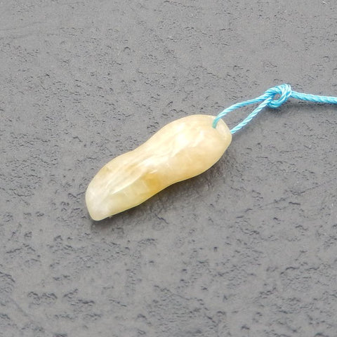 Perle pendentif en agate, 22x8x6mm, 2g