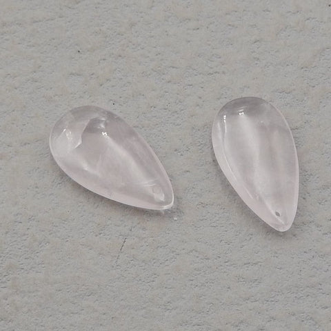 Natural Rose Quartz Earring Beads 29*11*4mm, 4.2g