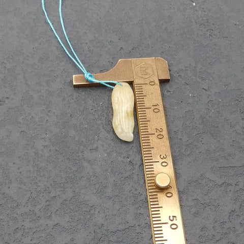 Perle pendentif en agate, 22x8x6mm, 2g