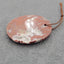 Perle pendentif en agate du Mexique naturelle 40 x 30 x 5 mm, 12,2 g