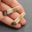 Natural Wood Fossil Earring Beads 40*10*4mm, 5.5g