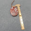 Perle pendentif en agate du Mexique naturelle 40 x 30 x 5 mm, 12,2 g