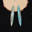 Natural Chrysocolla Earring Beads 53*9*4mm, 7.2g