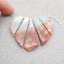 3 PCS Natural Amazonite Pendant Beads 32*12*6mm, 42*13*6mm, 26.9g