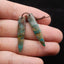 Natural Chrysocolla Earring Beads 42*11*5mm, 6.7g