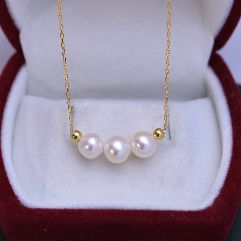 Gomggsale Freshwater Pearl Necklace Pendant Fashion Necklaces for Women