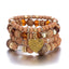 BITEFU Bohemian ethnic style retro fashion multi-layer bracelet crystal peach heart beaded ladies hand jewelry necklace