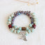 BITEFU Artistic ceramic double-layer bracelet ethnic style ancient style multi-layer bracelet