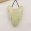 Natural Serpentine Carved wolf head Pendant Bead 42x30x14mm, 15.2g