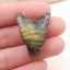 Natural Labradorite Carved wolf head Pendant Bead 28x20x9mm, 4.2g