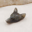 Natural Labradorite Carved wolf head Pendant Bead 28x20x9mm, 4.2g