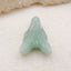 Natural Green Aventurine Carved wolf head Pendant Bead 23*16*8mm, 3.8g