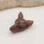 Natural Green Opal Carved wolf head Pendant Bead 23*17*10mm, 4.1g