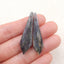 Natural Blue Kyanite Earring Beads 40x10x4mm, 6.1g