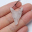 Natural Rose Quartz Carved wolf head Pendant Bead 23*17*10mm, 4.4g