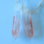 Natural Red Quartz Earring Beads 39x6x5mm, 3.7g