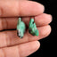 Natural Emerald Earring Beads 15x11x8mm, 14x11x7mm, 2.6g