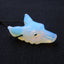 Opalite Carved wolf head Pendant Bead 40x31x15mm, 17.8g