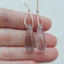 Paire de Boucles d'Oreilles Quartz, 25x8mm,4.4g