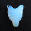 Perle pendentif tête de loup sculptée à la main en opalite, 40x31x15mm, 17.8g