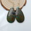 Natural Chrysocolla Earring Beads 38x20x6mm, 13.2g