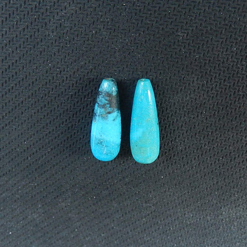 Natural Turquoise Top-drilled Earring Beads 27x10mm, 6.8g