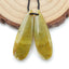 Boucles d'oreilles Teardrop Yellow Opal Stone Pair, pierre pour la fabrication de boucles d'oreilles, 34x10x5mm, 3.7g