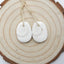 Natural Conch Shell Earring Beads 16x14x5mm, 3.8g