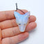 Perle pendentif tête de loup sculptée à la main en opalite, 40x31x15mm, 17.8g