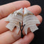 Natural Crazy Lace Agate Carved fish Earring Beads 28x20x4mm, 6.2g