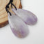 New Natural Stone Amethyst Teardrop Earring Beads, Drilled Earrings For Jewelry DIY Making,Purple Stone Earrings