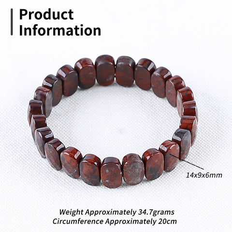 Natural African Blood Stone Bracelet 14*9*6mm, 20nm length, 34.7g