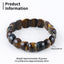 Natural Tiger's Eye Bracelet 16*12*8mm, 20cm length, 44g