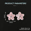 BITEFU 1Pair Carved Natural Pink Shell Flower , Queen Conch Shell Beads, Popular Pink Flower Beads, 1.2g