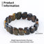 Natural Tiger's Eye Bracelet 16*12*6mm, 19cm length, 39g