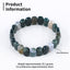 Natural Moss Agate Bracelet 15*10*6mm, 20cm length, 33.2g