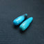 Natural Turquoise Top-drilled Earring Beads 27x10mm, 6.8g