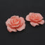 Pink Conch Shell Carved Flower Fashion For Women Earring Beads ,Birthday Gift,Women's Jewelry Accessories DIY,33×13mm,12.3g