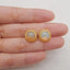 1 Pair Silver Gold Plated Natural High Quality Opal Earring Beads,Jewelry DIY Making,13x9mm, 2.4g