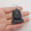 New Arrival!Carved Obsidian Buddha Head Gemstone Pendant Bead, Lucky Pendant For Necklace, 40x33×10mm, 15g