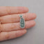 Natural Gemstone Jadeite Pendant, 925 Sterling Silver Inlaid  Pendant,Jewelry DIY Making,26x10x5mm, 1.8g