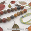 1 Strand 34 Inch Natural Multi-Color Picasso Jasper Gemstone Necklace,Adjustable Necklace,20mm,201g