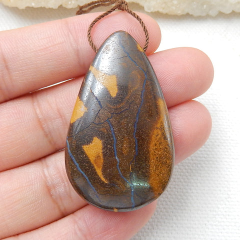 Natural Boulder Opal drop Pendant Bead