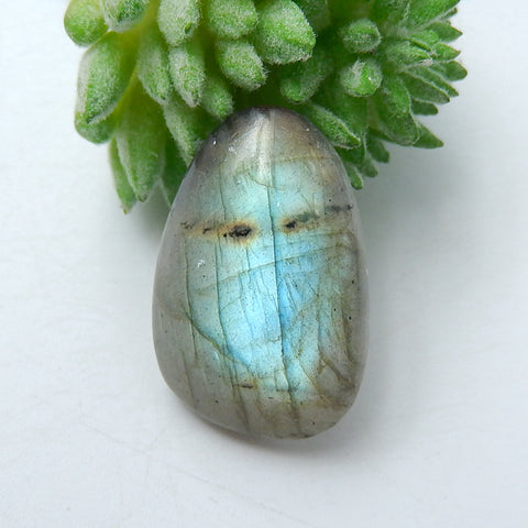 Natural Labradorite Gemstone Cabochon, 24x16x6mm, 3.9g - MyGemGarden