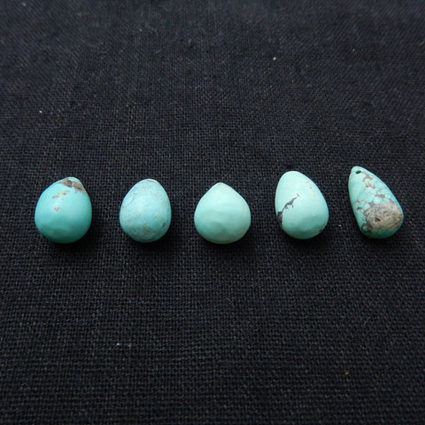 Sale 1pc Natural Turquoise Teardrop Gemstone Pendant Stone, 14x9mm, 16x8mm - MyGemGarden