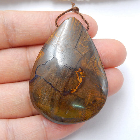 Natural Boulder Opal drop Pendant Bead