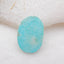 Natural Turquoise Cabochon 21x15x4mm, 2.5g