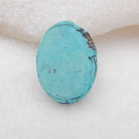 Natural Turquoise Cabochon 18x14x5mm, 2.4g