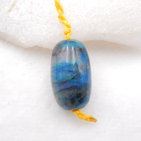 Natural Chrysocolla Pendant Bead 23x14mm, 7.4g