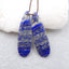 Natural Lapis Lazuli Earring Beads 39X12X4mm, 7.4g